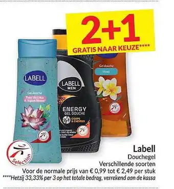 Intermarché Labell douchegel aanbieding