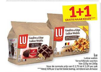 Intermarché Lu luikse wafels aanbieding