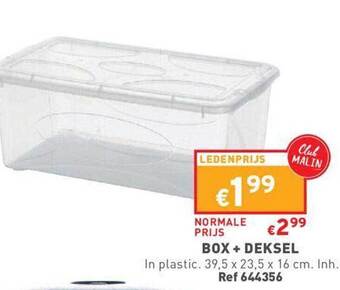 Trafic Box + deksel aanbieding