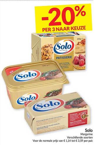 Intermarché Solo margarine aanbieding