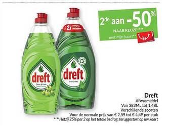 Intermarché Dreft afwasmiddel aanbieding