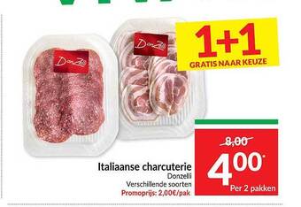 Intermarché Italiaanse charcuterie donzelli aanbieding