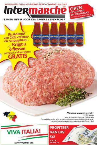 Intermarché Varkens en rundsgehakt aanbieding