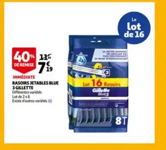 Rasoirs jetables blue 3 gillete