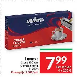 Intermarché Lavazza gemalen koffie aanbieding