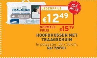 Trafic Hoofdkussen met traagschuim aanbieding