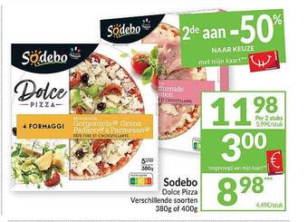 Intermarché Sodebo dolce pizza aanbieding
