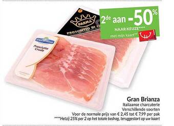 Intermarché Gran brianza italiaanse charcuterie aanbieding