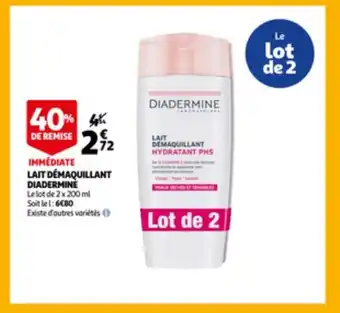 Auchan Lait demquillant diadermine aanbieding