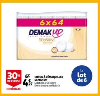 Auchan Coton a demaquiller demak'up aanbieding