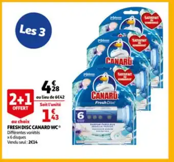 Auchan Fresh disc canard wc aanbieding
