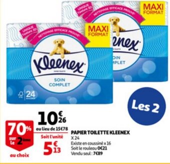 Auchan Papier toilette kleenex aanbieding