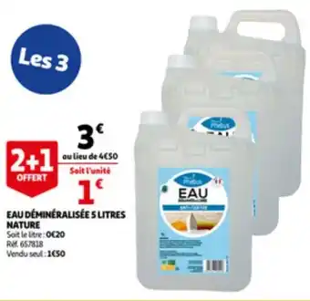 Auchan Eau demineralisee 5 liters nature aanbieding