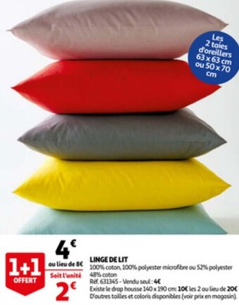 Auchan Linge de lit aanbieding