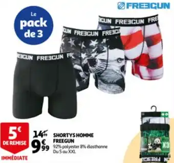 Auchan Shortys homme freegun aanbieding