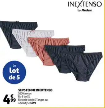 Slips femme in extenso
