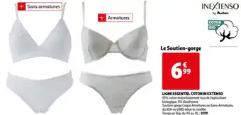 Auchan Ligne essentiel coton in extenso aanbieding