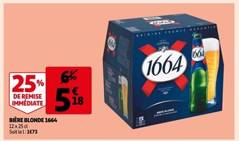 Auchan Biere blonde 1664 12 x 25cl aanbieding