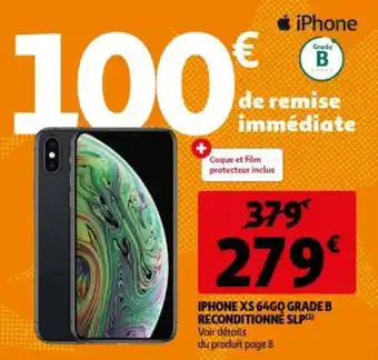 Auchan Iphone XS 64GO grade B reconditionne slp aanbieding