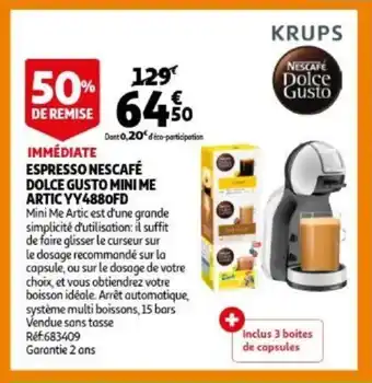 Auchan Espresso nescafe dolce gusto mini me artic YY488oGD ref. 683409 aanbieding