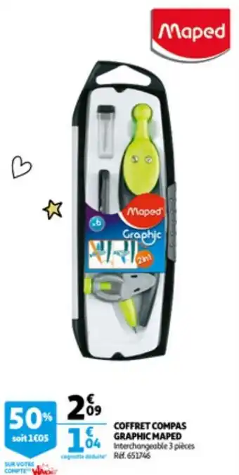Coffret compas graphic maped