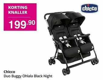 Baby & Tiener Chicco duo buggy ohlala black night aanbieding