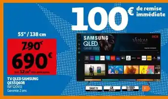 Auchan TV QLED samsung QE55Q60B ref. 520451 55"/138cm aanbieding