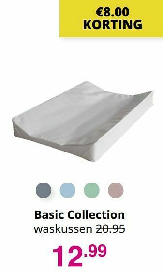 Baby & Tiener Basic collection waskussen aanbieding