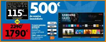 Auchan TV QLED samsung QE85Q60B ref. 673568 85"/214cm aanbieding