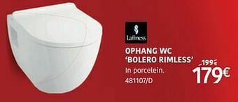 HandyHome Ophang wc bolero rimless aanbieding