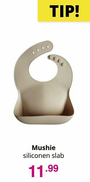 Baby & Tiener Mushie siliconen slab aanbieding