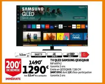 TV QLED samsung QE65Q8oB ref. 669742 65"/163cm