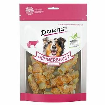 Zooplus 3x250g Kippenborst Kauwrol Dokas Hondensnacks aanbieding