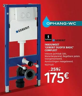 HandyHome Inbouwset geberit duofix basic compleet aanbieding