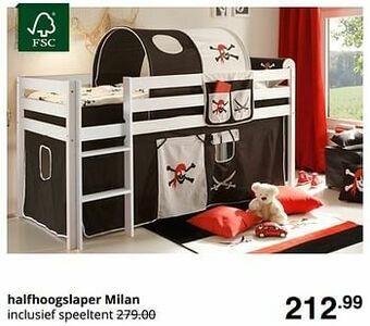 Baby & Tiener Halfhoogslaper milan aanbieding