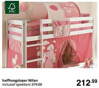 Baby & Tiener Halfhoogslaper milan aanbieding