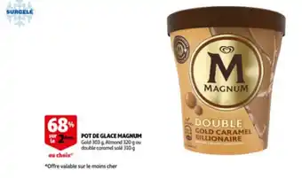 Auchan Pot de glace magnum 310g aanbieding