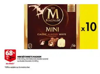 Auchan Mini batonnets magnum 400g aanbieding