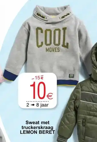 Sweat met truckerskraag Lemon Beret