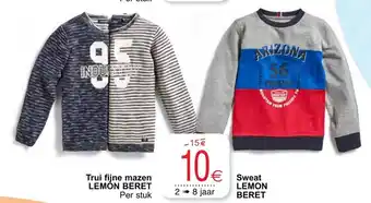 Cora Trui fijne mazen Lemon Beret aanbieding