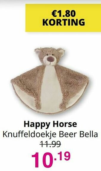 Happy horse knuffeldoekje beer bella