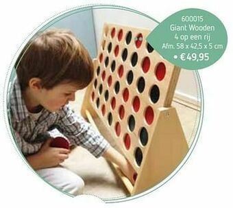 Giant wooden 4 op een rij
