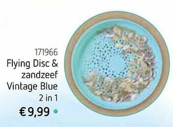 Flying disc + zandzeef vintage blue 2 in 1