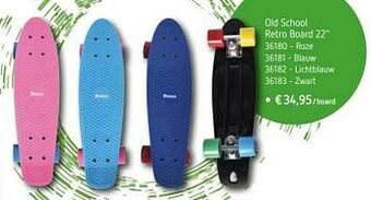 Old school retro board 22`` roze