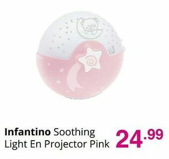 Infantino soothing light en projector pink