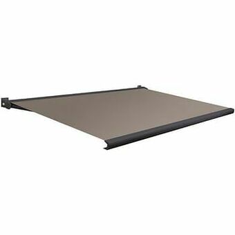 Brico Domasol zonnetent elektrisch met afstandsbediening ’Factor 20-A’ lichtbruin 450 x 250 cm aanbieding