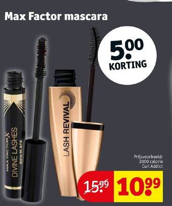 Kruidvat Max factor mascara aanbieding