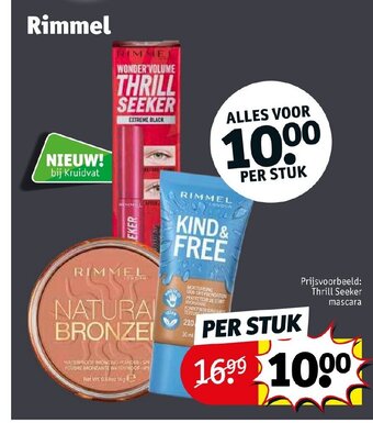 Kruidvat Rimmel thrill seeker mascara aanbieding