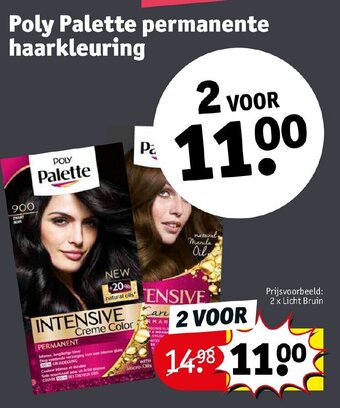 Kruidvat Poly palette permanente haarkleuring aanbieding