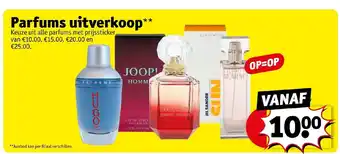 Kruidvat Parfums uitverkoop aanbieding